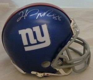 Hakeem Nicks Autographed New York Giants Mini Helmet
