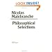 Philosophical Selections: From the Search After Truth