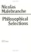 Book Philosophical Selections: From the Search After Truth