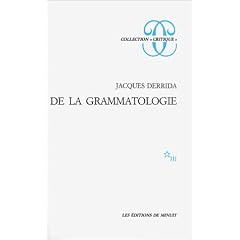 De la grammatologie