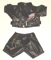 Biker Outfit fits most Webkinz, Shining Star and 8" - 10" Make Your Own Stuffed Animals