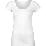 FULL TILT Womens Scoop Neck Tee - White