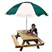 Gorilla Playsets Kids Picnic Table and Umbrella