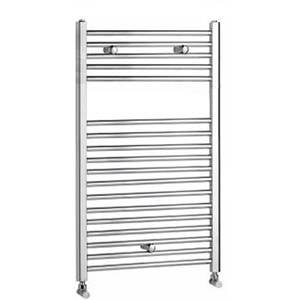 Trueshopping Chrome Flat Heated Bathroom Towel Radiator Rail 800mm x 600mm