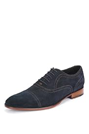 Sartorial Suede Lace Up Brogue Shoes with Stain Defence™