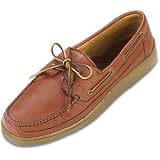 Minnetonka Men's Moosehide Boat Moc Wide Carmel Moose