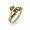 Eve's Addiction Gold Vermeil Sterling Silver Claddagh Ring, 6
