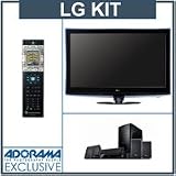LG 55LH90 55 LCD Full HD LED Backlit TV, 1080p Resolution, - Bundle - with LG LHB535 Network Blu-ray Home Theatre System & Monster MCC AVL300-S Home Theater Remote Controller