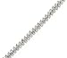 132 Stone 2 Row 2 prong Round Diamond Tennis Bracelet