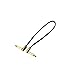 EBS PG-28 Gold Flat Patch Cable - 28cm, Angle-Angle