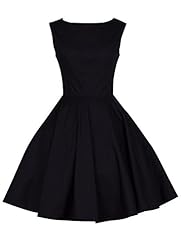 A-line Stretchy Vintage Cotton/Spandex Bateau Neck Sleeveless Evening Dress/Wedding Party Dress 