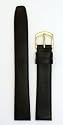 Men's Movado Style Leather Watchband - Color Black Size: 18mm Watch Strap