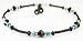 December - Blue Zircon Sterling Silver Adjustable Handmade Beaded Anklets