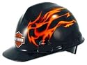 Harley Davidson Black Hard Hat With Flames