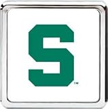 Bully Die Cat College Logo Rear Receiver Hitch Plug Cover College Logo 2 Receiver Hitch Plug - Michigan State