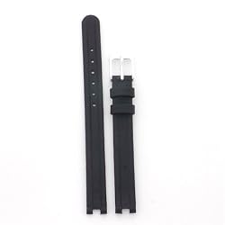 Watch Strap Geunine Leather Black 10mm