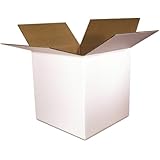 The Packaging Wholesalers Shipping Boxes. 6 x 6 x 6 Inches, White, 25-Count (BS060606W)