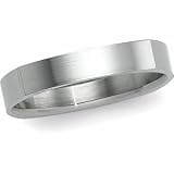 Titanium Square Comfort Fit Band - 4mm