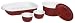 CorningWare Colours 5-Piece Bake and Serve Set, Cherry Red