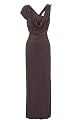 Draped Jersey Maxi Dress