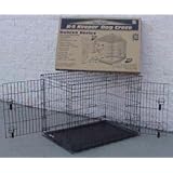 Deluxe Crate with Divider Panel, Double Door, 42 x 28 x 31