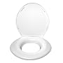 Big John Toilet Seat Closed Front with Lid, White