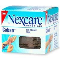 Nexcare Coban 2-Inch Wide Self-Adherent Wrap, 5-Yard Roll, 1-Count Boxes (Pack of 6)