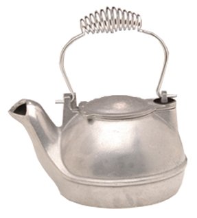 2 Quart Black Half Kettle - Brass Handle 2 Quart Black Half Kettle - Brass Handle