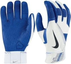 Nike GB0305 Diamond Elite Pro Batting Gloves - White/Game Royal