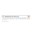 Designing the Obvious: A Common Sense Approach to Web & Mobile Application Design (Voices That Matter)