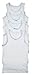 T-cottons Little Girls 100% Cotton Scoop neck Undershirt In White (4 Pack)