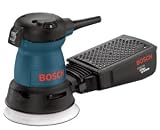 Factory-Reconditioned Bosch 1295DVSK-RT 2.2 Amp 5-inch Palm Grip Variable Speed Random Orbit Palm Sander with Dust Canister