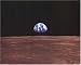 Earthrise Over Moon Poster