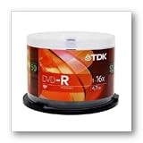 DVD-R 16x in 50 pack spindle