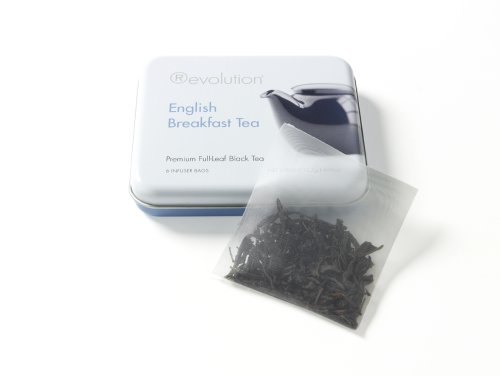 Revolution Tea Mini Travel Tin, English Breakfast Tea, 6-Count Teabags (Pack of 10) by Revolution Tea