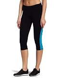 Calvin Klein Performance Women's Quick Pace Fitness Legging, Black/Atlantis, Medium Calvin Klein Performance Women's Quick Pace Fitness Legging, Black/Atlantis, Medium