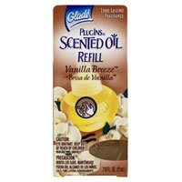 Glade PlugIns scented oil refill, vanilla breeze - 21ml X 12 ea