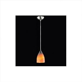 1 Light Pendant Satin Nickel - Beige  Cream
