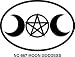 MOON GODDESS Oval Bumper Sticker