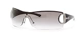 GUCCI 2712 Z8B RUTHENIUM GRAY GRADIENT RIMLESS SHIELD SUNGLASSES