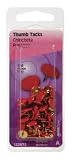 Hillman #122673 40PK RED Thumb Tack