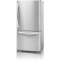 LG : LBC22520ST 22.4 cu. ft. Bottom-Freezer Refrigerator - Stainless Steel