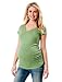 Buying Motherhood Maternity: Short Sleeve V-neck Side Ruched Maternity T Shirt Stores Online