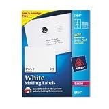 Avery 5164 Easy Peel White Mailing Labels for Laser Printers, 3 1 3 x 4 , 6-up, Box of 600