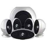 KEF KHT 3005 - 5.1-channel home theater speaker system - high-gloss silver