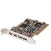 2-Port USB/3-Port IEEE 1394 FireWire PCI Card