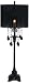 Black Crystal Chandelier Style Table Lamp