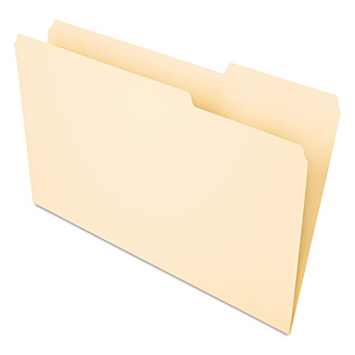 Universal 15213 Recycled Interior File Folders, 1/3 Cut Top Tab, Legal, Manila, 100/Box