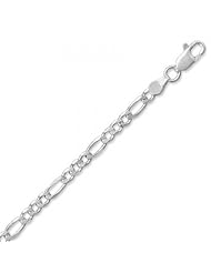 MMA Silver - 30 inch Figaro 100 Chain