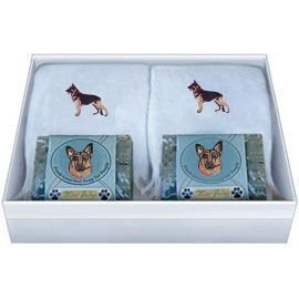 Double Gift Box with German Shepherd Soap and Towel
